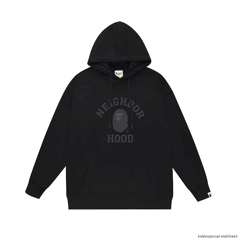 Bape Neighborhood black trendy hoodie