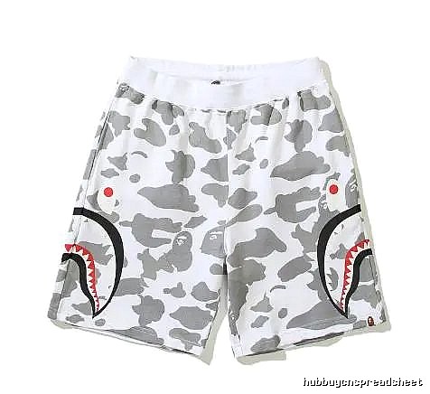 Bape Shark Camouflage Shorts