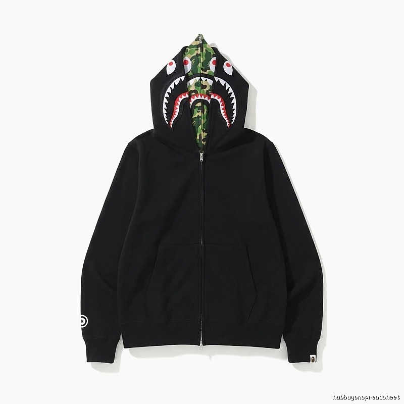 Bape Shark Camouflage Style Black Sweatshirt