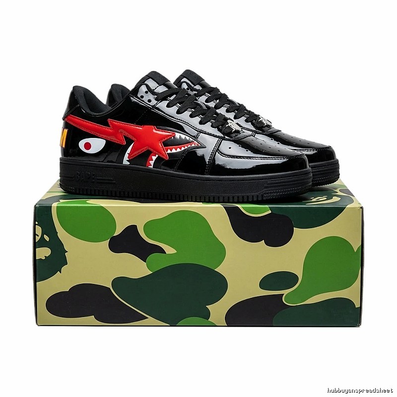 Bape Shark Series Black Trendy Shoes