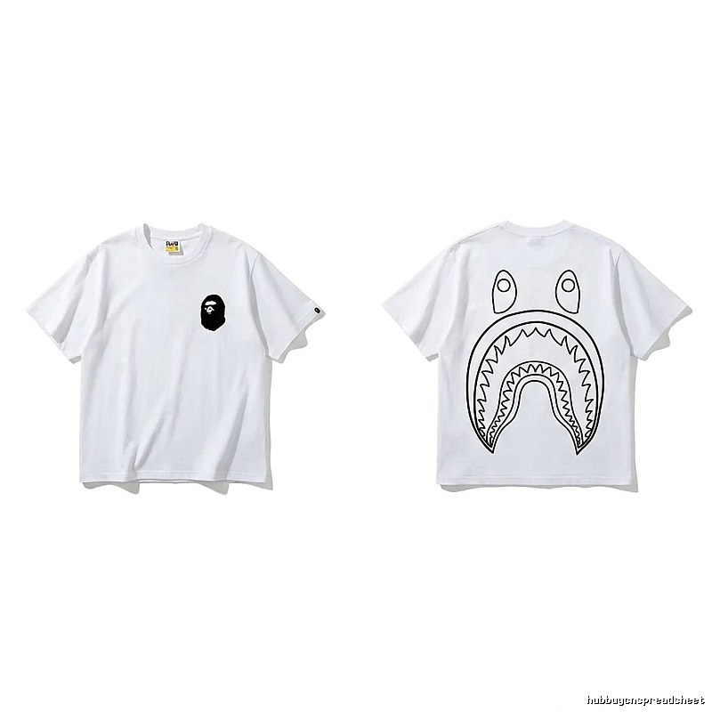 Bape Shark Series Simple White T-shirt
