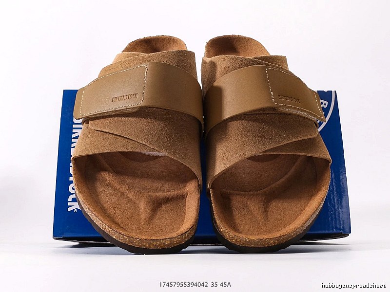 BIRKENSTOCK Cork Casual Style Camel Slide Sandals