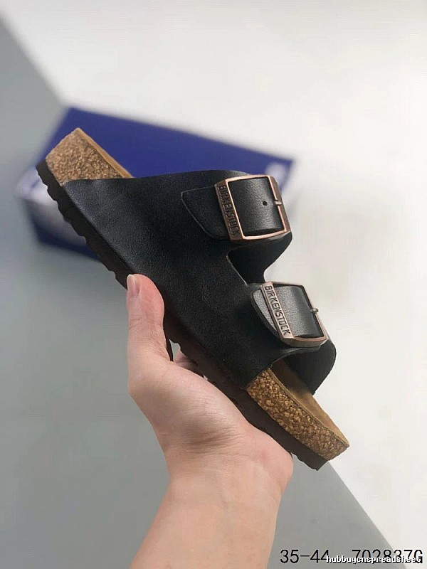 Birkenstock Double-Buckle Casual Black Slide Sandals