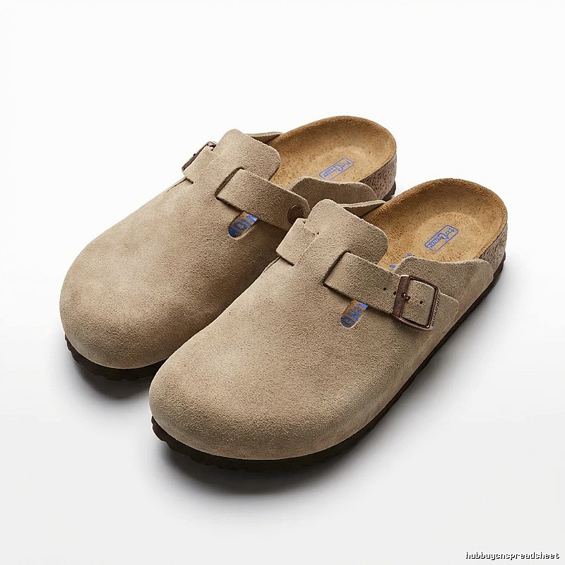 BIRKENSTOCK light brown retro-style mule shoes