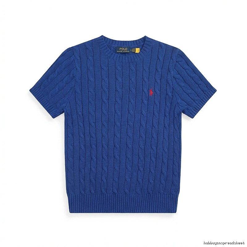 Blue knitted sweater of Ralph Lauren Polo series