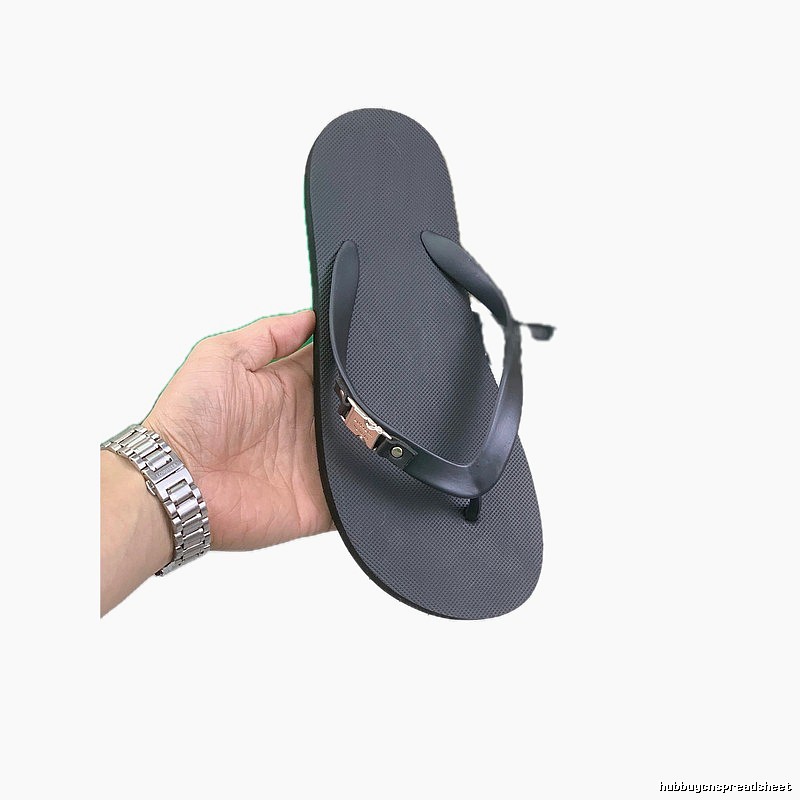BOTTEGA VENETA Minimalist Style Black Flip-Flops