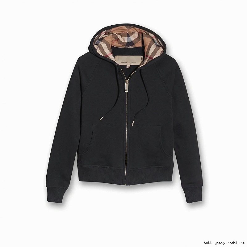 Burberry checkered hooded black sweatshirt