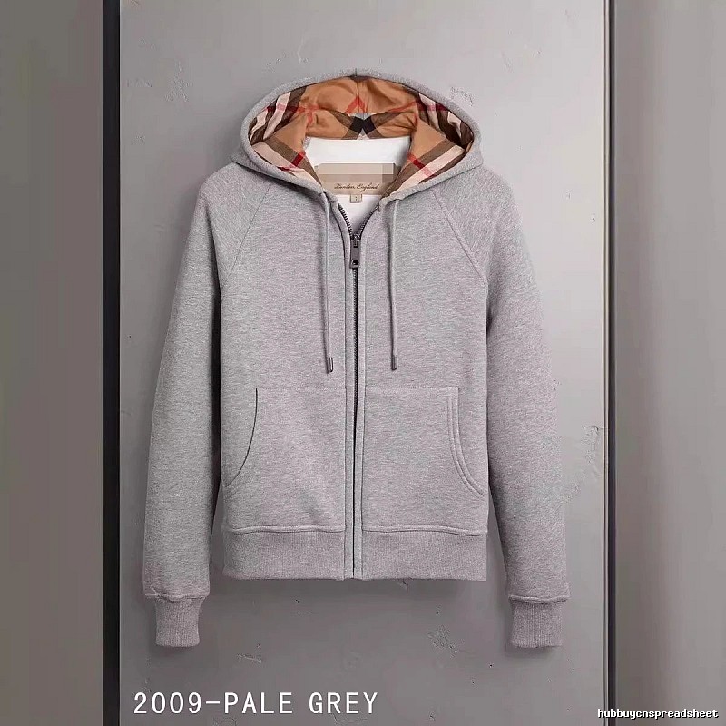 Burberry Classic Zip hoodie Gray Zip Check for Daily Styling