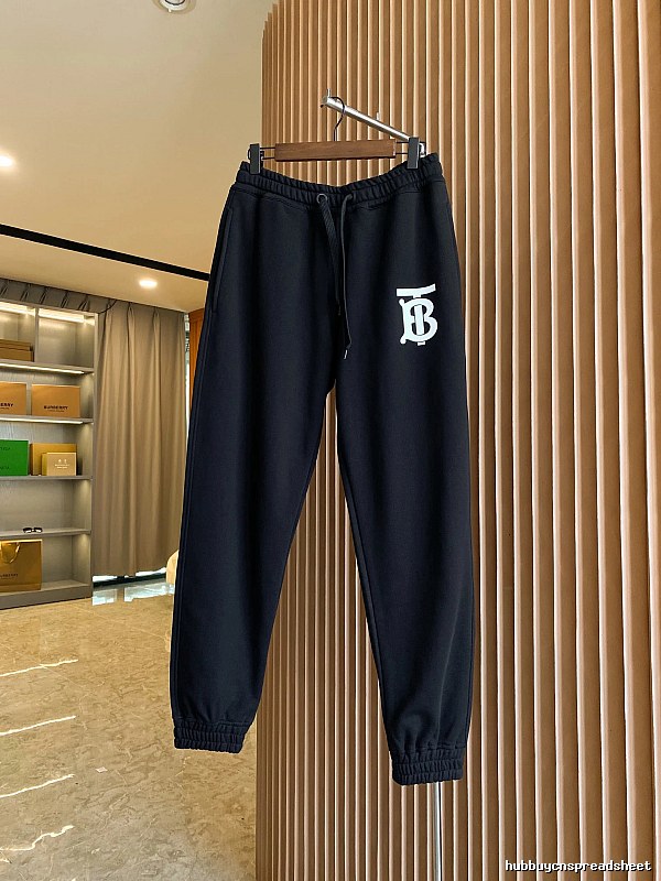 Burberry letter - printed casual black pants