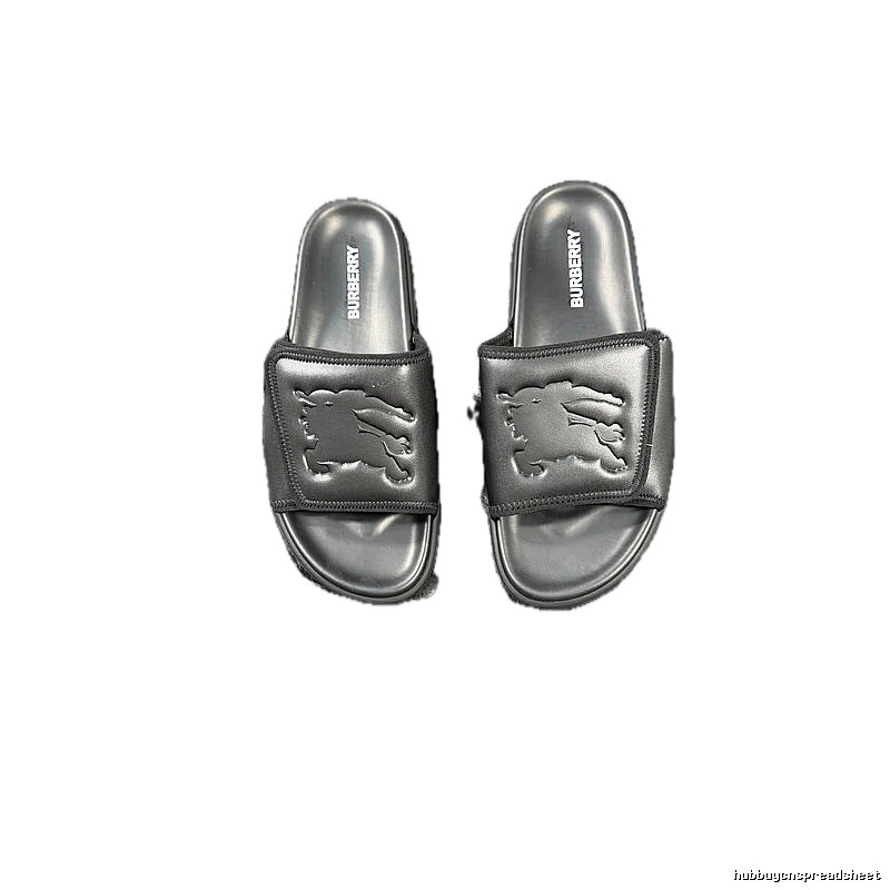 Burberry Warhorse Embossed Minimalist Black Slides