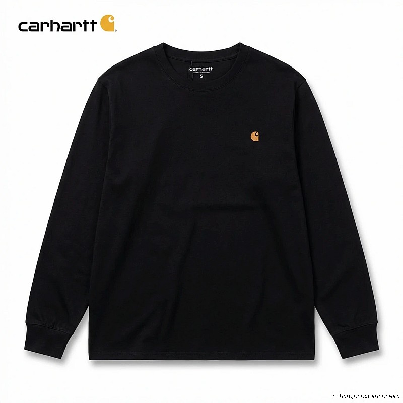 Carhartt basic black long-sleeve shirt