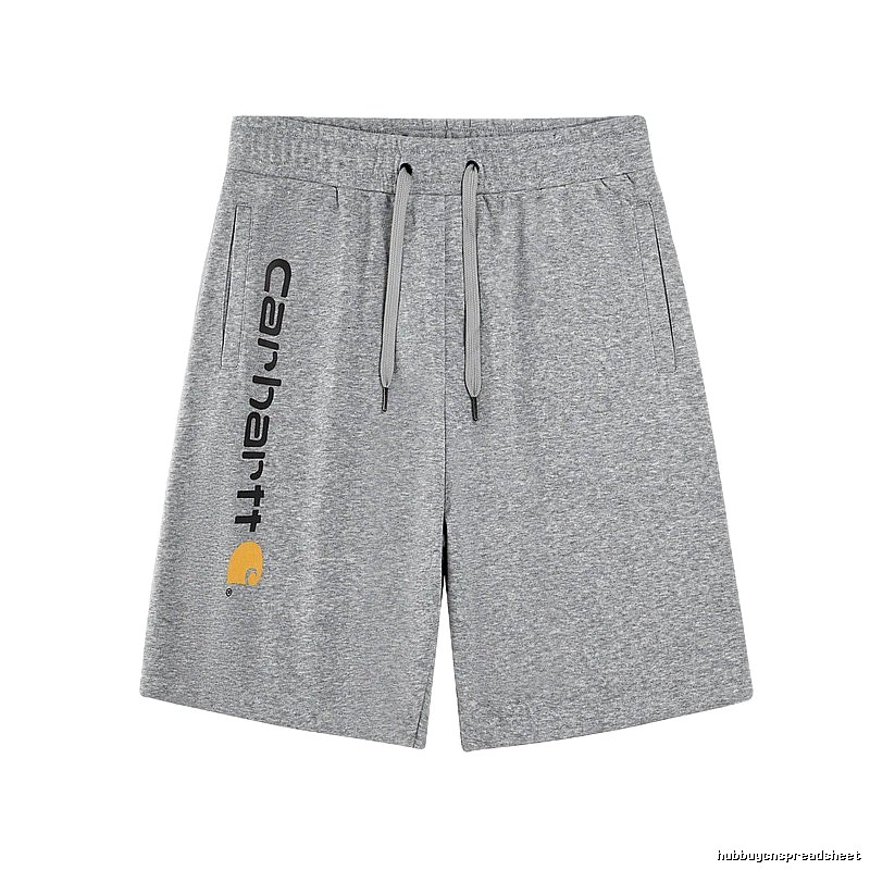 Carhartt Letter Print Casual Gray Shorts