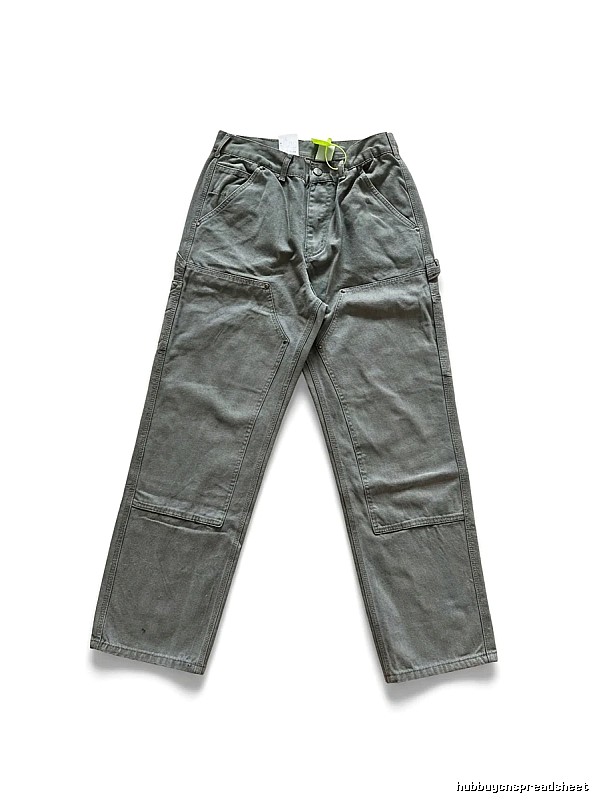 Carhartt workwear style moss green long pants