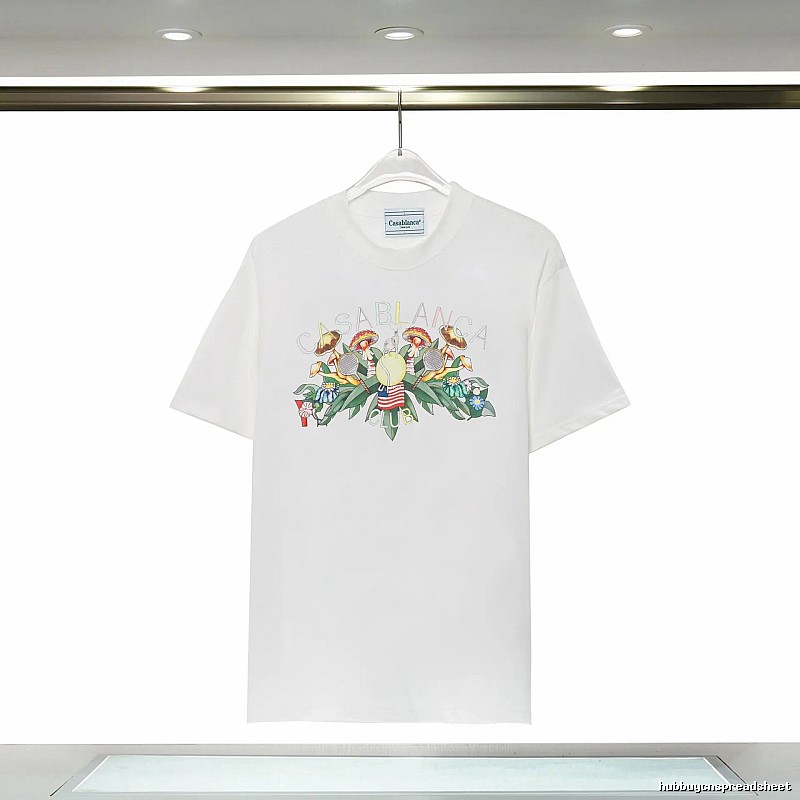 Casablanca Floral Print White T-shirt