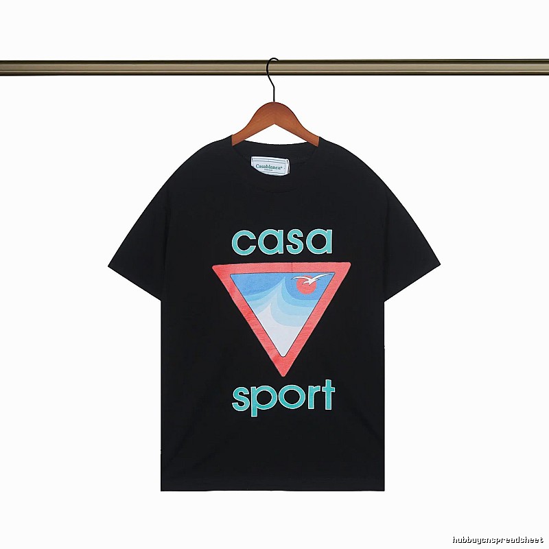 Casablanca - printed casual - style black T - shirt