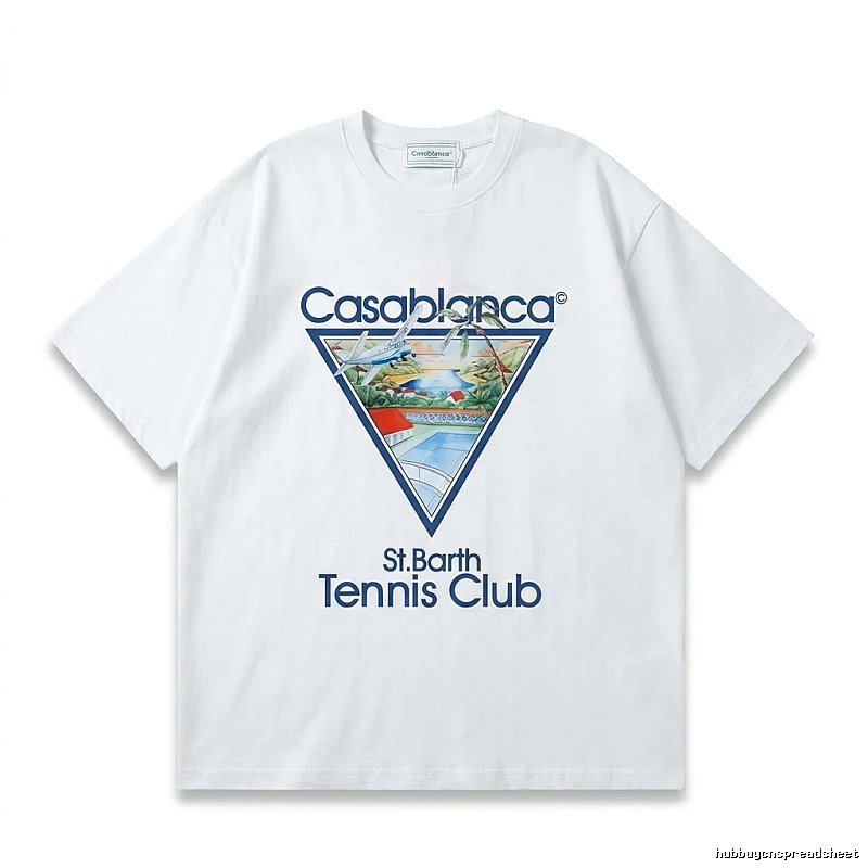 Casablanca Printed Casual White T-shirt