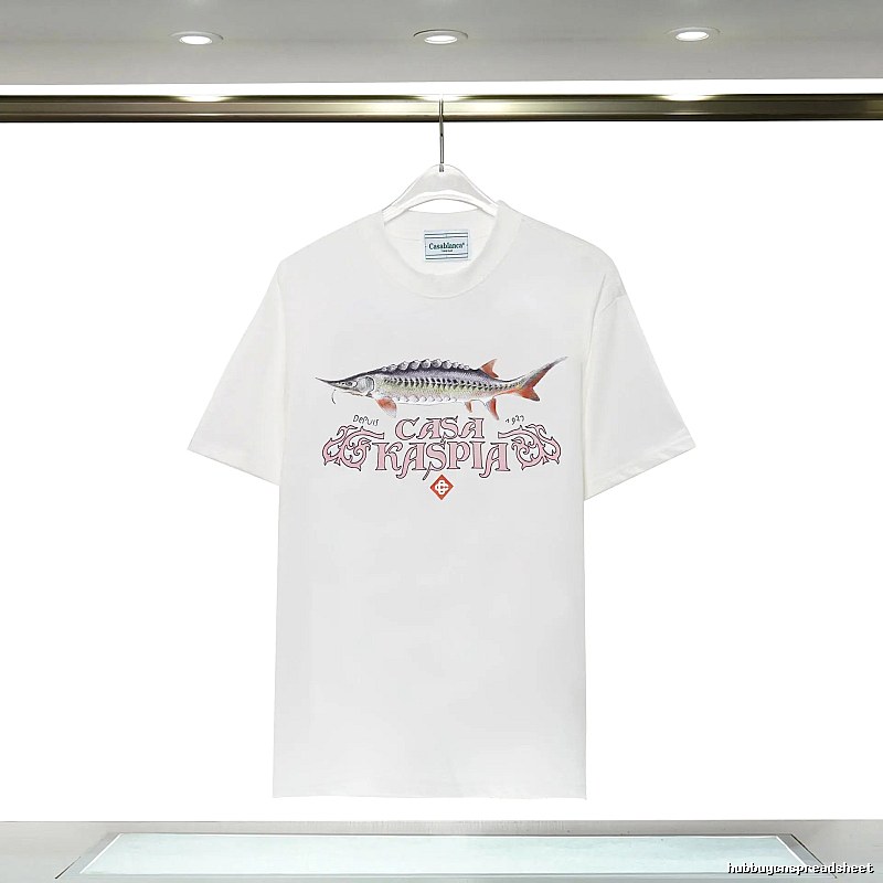 Casablanca - printed retro - style white T - shirt
