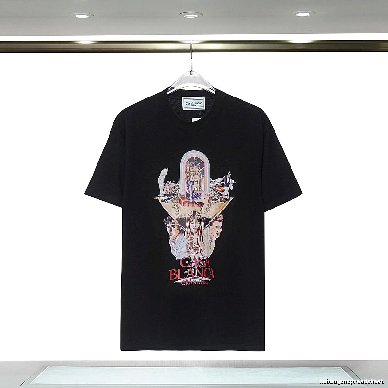 Casablanca Printed Trendy Black T-shirt