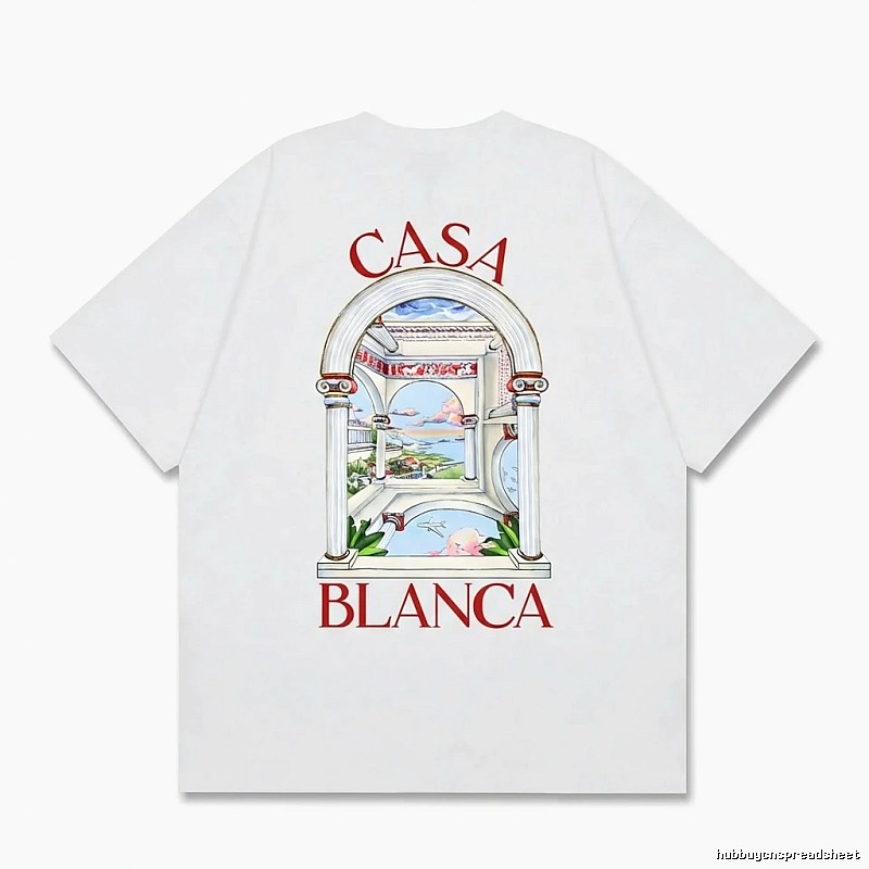 Casablanca retro style white T-shirt