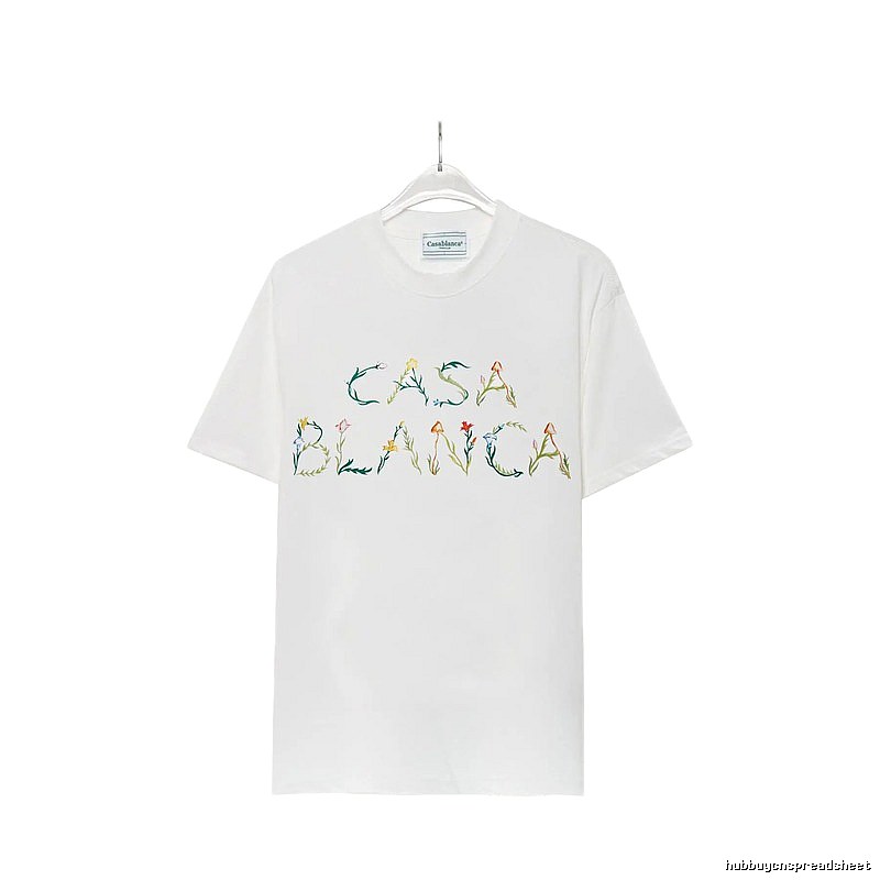 Casablanca - style printed white T - shirt