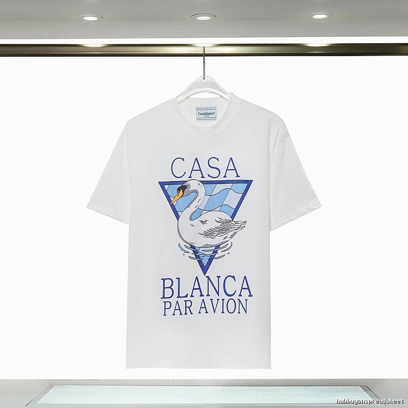Casablanca Swan Print White T-shirt