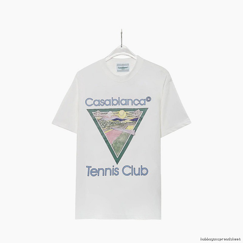 Casablanca Tennis Club Wind White T-shirt