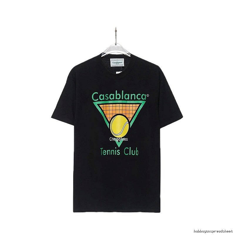 Casablanca Tennis Style Black T-shirt