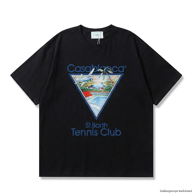 Casablanca triangle - printed black T - shirt