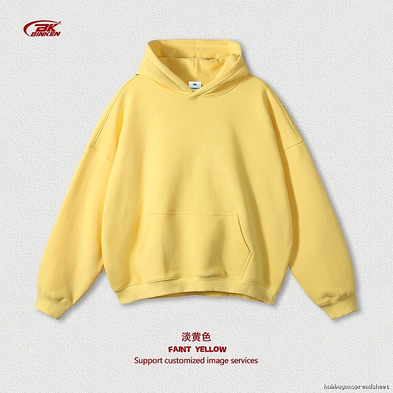Casual Pullover hoodie Navy Blank Kangaroo for Comfortable Styling