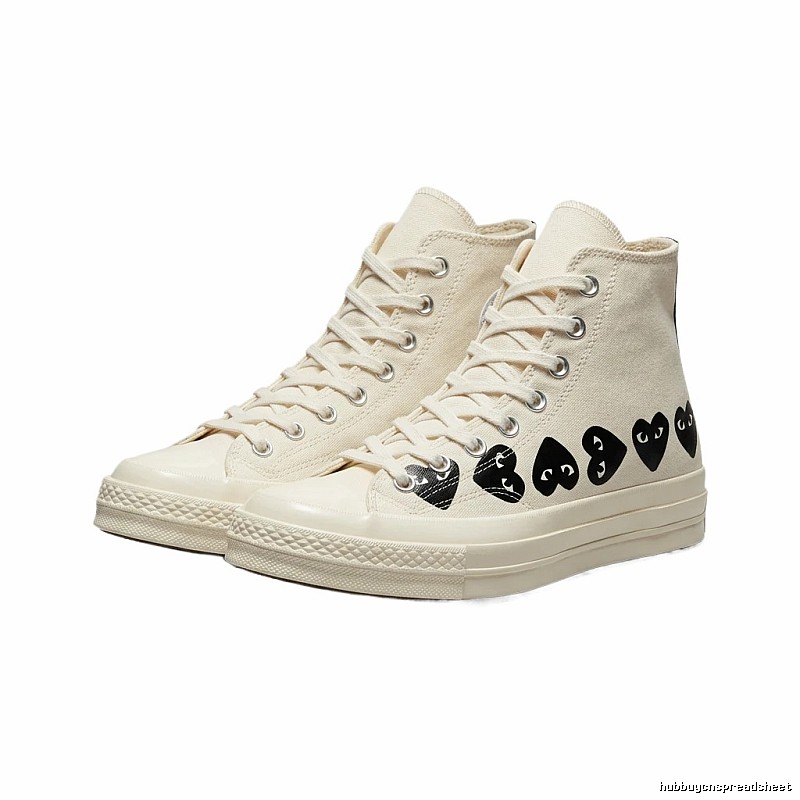 CDG Love High-top White Sneakers