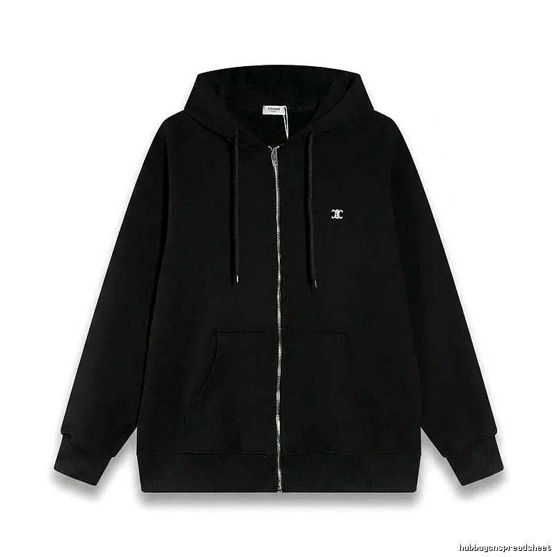 CELINE's classic black hoodie