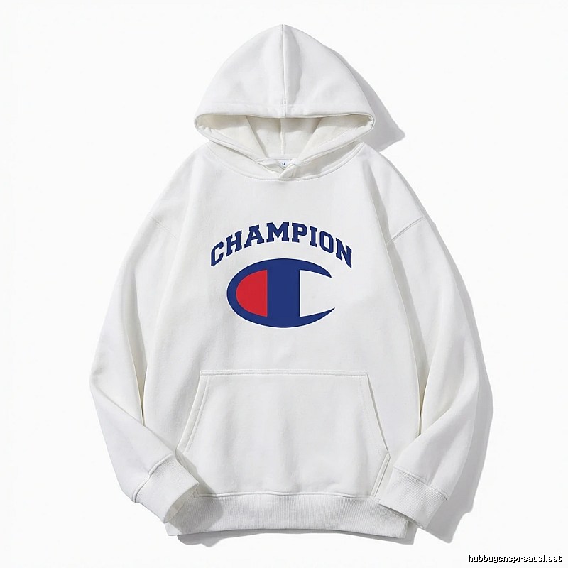 Champion classic white hoodie.