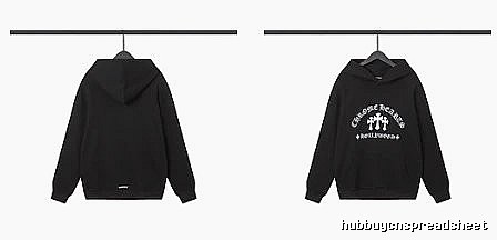 Chrome Hearts 2089-79 Black Cross Graphic Hoodie Clean Finish