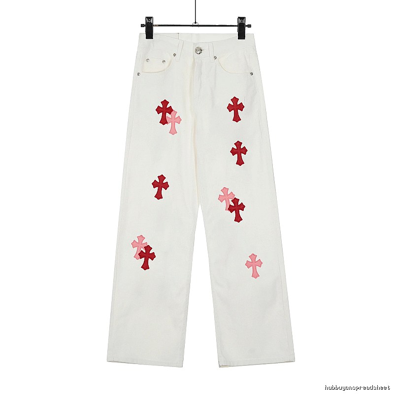 Chrome Hearts Casual Graphic jeans Light Denim Jeans for Streetwear Looks