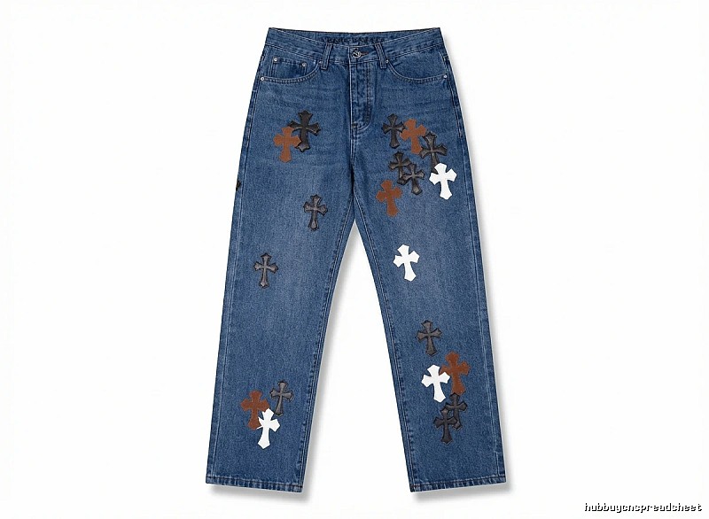 Chrome Hearts Cross Denim Pants
