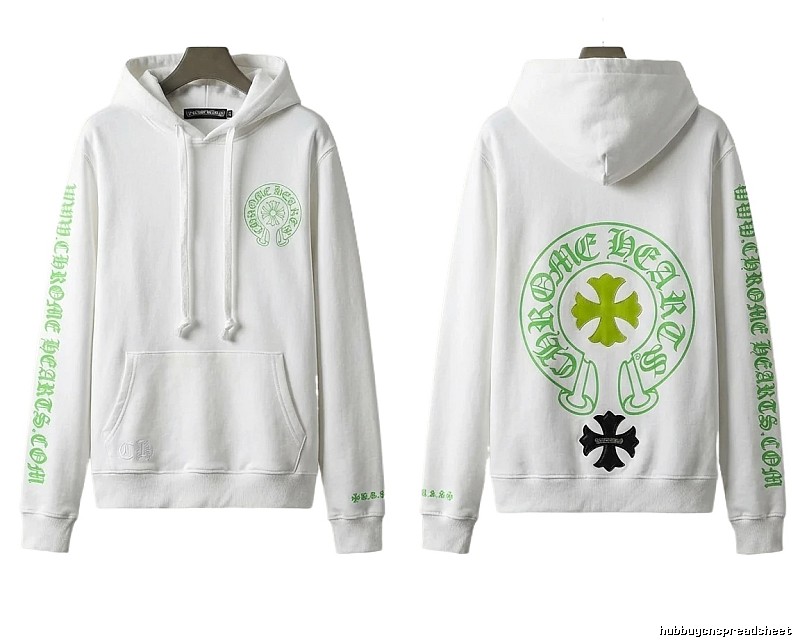 Chrome Hearts Cross Trend Brand White Sweatshirt