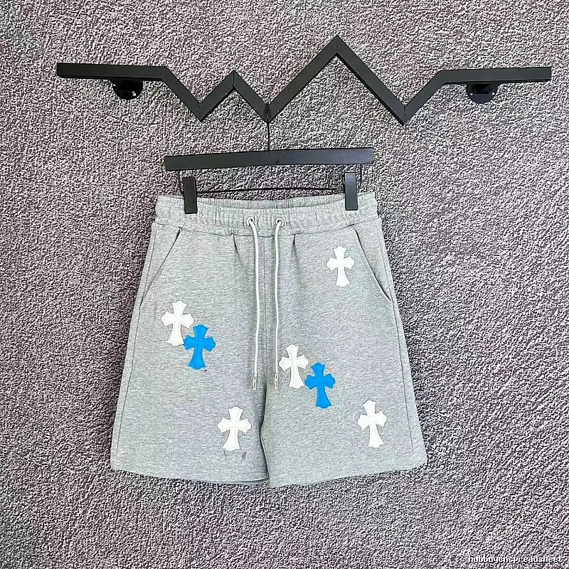Chrome Hearts Cross Trendy Brand Grey Shorts