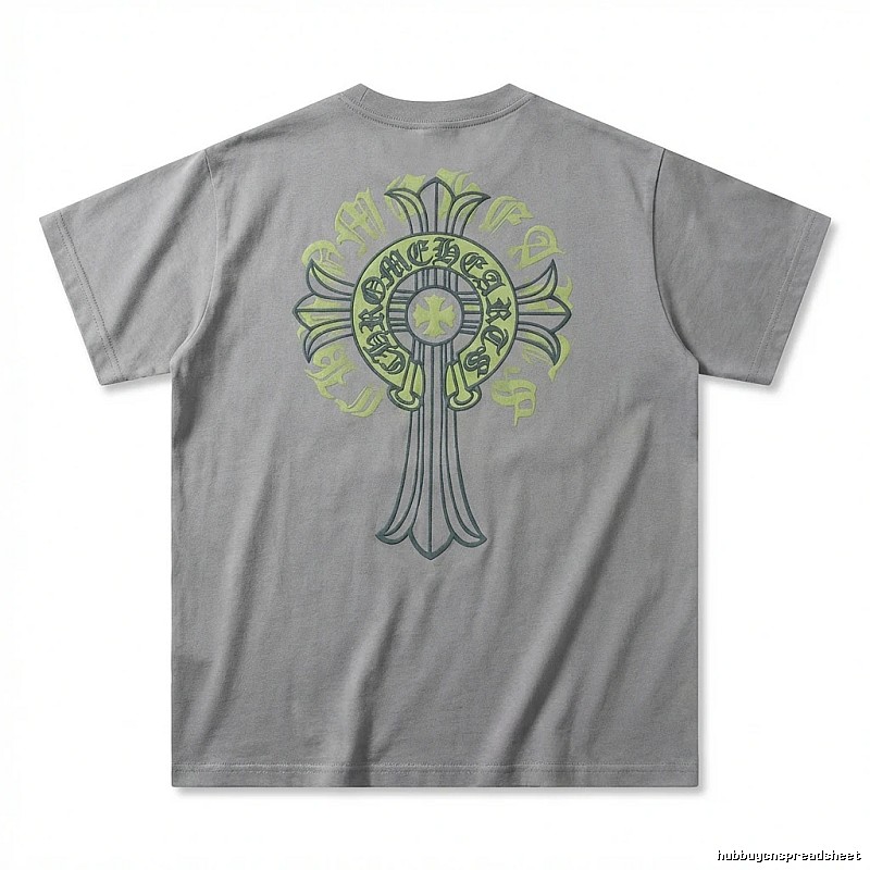 Chrome Hearts Cross trendy brand Grey T-shirt