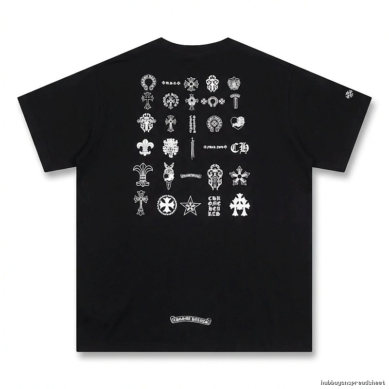 Chrome Hearts dark style black T-shirt