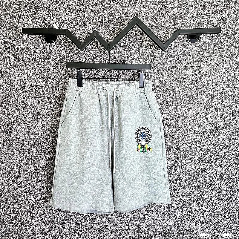 Chrome Hearts Grey Trendy Shorts