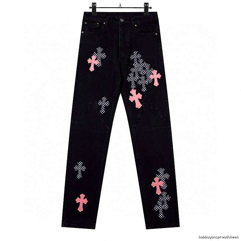 Chrome Hearts Monogram Graphic jeans Light Denim Jeans for Layered Styling