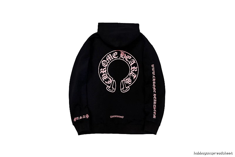 Chrome Hearts Patterned Cross graphic hoodie Black Blue Cross with Polished Detail