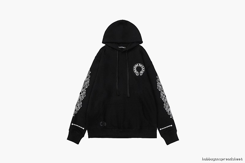 Chrome Hearts Resort Cross graphic hoodie Black Blue Cross with Premium Look
