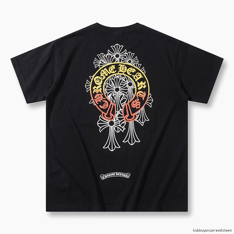 Chrome Hearts Retro Style Black T-shirt