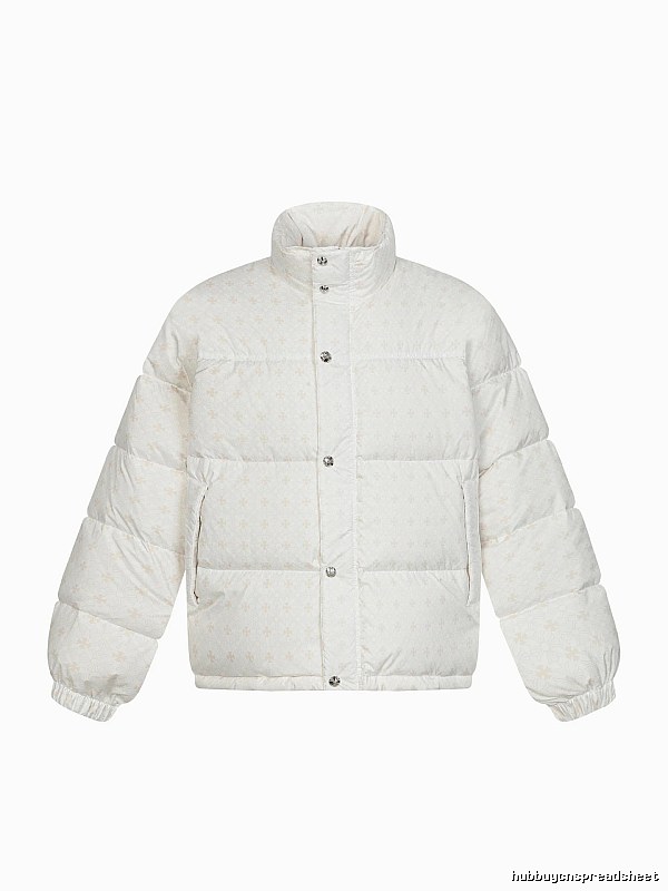 Chrome Hearts Retro Style White Cotton Coat