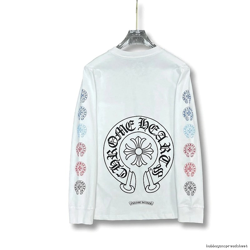 Chrome Hearts Retro Style White Long-Sleeve