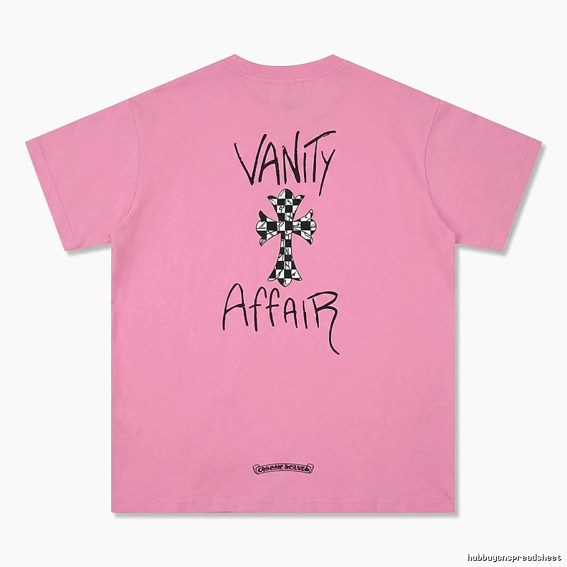 Chrome Hearts Trendy and Cool Style Pink T-shirt