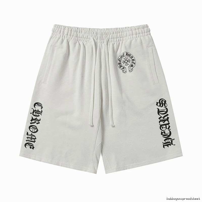 Chrome Hearts trendy and cool white shorts