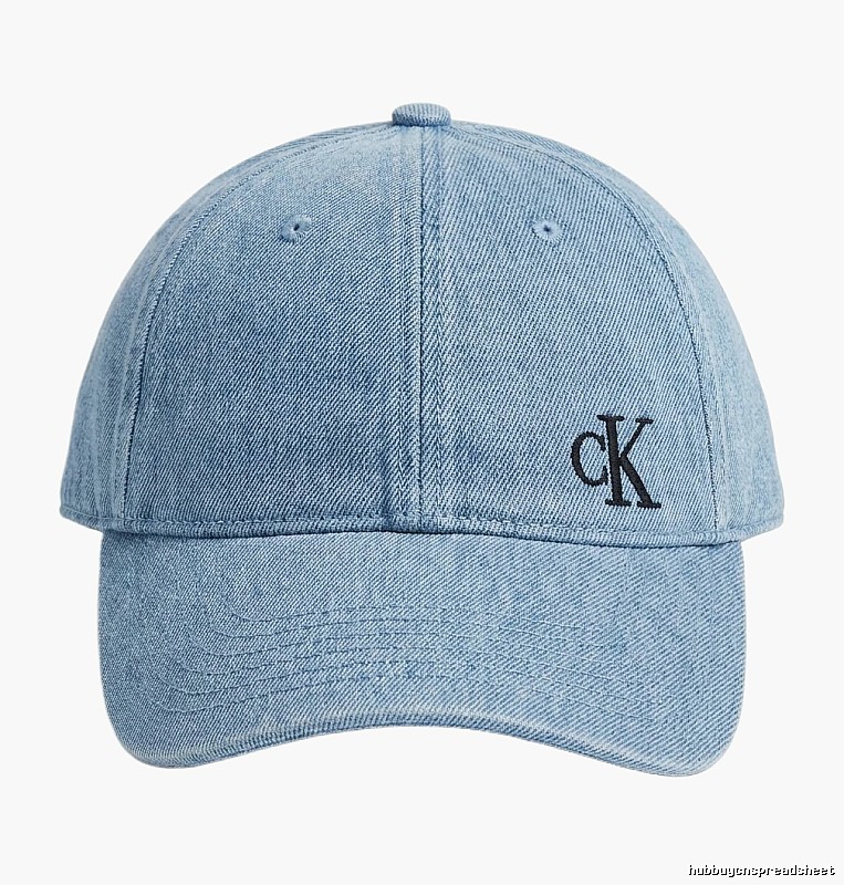 CK denim-style light blue baseball cap