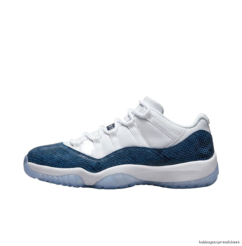 Classic Blue and White Jordan 11 Sneakers